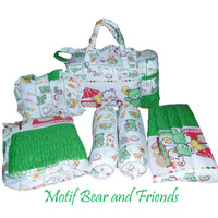 Jual Tas Gendongan Bantal Guling Alas Tidur bayi Set 4 in 1 Merk Chekiddo ( Murah