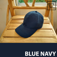 Jual Topi Baseball Polos Blue Navy Murah