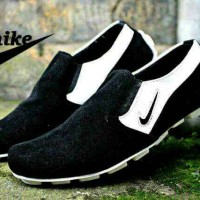 Jual Nike Slip On Santai Casual Pria Hitam Suede Murah
