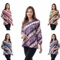 Jual atasan batik katun parang barong berbunga Murah