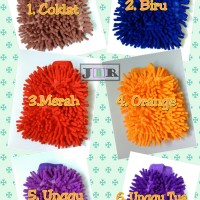 Jual Wash Mitt Microfiber Double Side / 2 sisi Murah