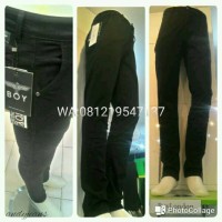 Jual Celana jeans Boy London Black Chinos orginal anti luntur Murah
