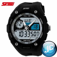 SKMEI Waterproof Jam Tangan Analog Digital 1015 White/Black