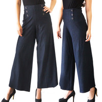 Jual Celana Kulot Denim Posey / Celana Panjang / Long Pants / Bawahan Murah