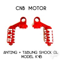 Anting Kondom Shock Belakang GL / Megapro Model KYB Kayaba Merah