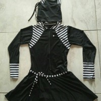 Jual Baju Renang Muslim Dewasa Motif Garis Besar Murah
