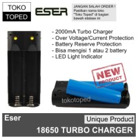 Jual Eser 6 Dual 18650 Turbo Charger | battery baterai slot mod rda vape Murah