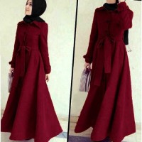 Jual ABUDHABI COAT/TUNIK WANITA/BAJU MUSLIM WANITA/KEMEJA BIGSIZE/MUSLIM Murah