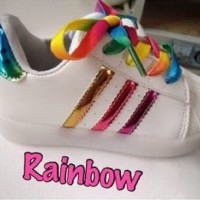 sepatu adidas superstar rainbow lace tali kw sz 21-36
