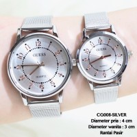 Jual JAM TANGAN COUPLE MURAH guess pasangan rantai tali pasir new model Murah