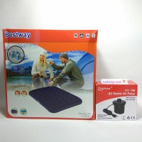 Jual Kasur angin bestway double + pompa listrik vacuum kasur angin Murah