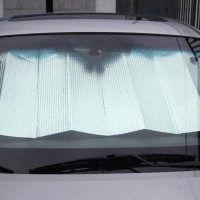 Jual Aluminium Pelindung Anti Panas Matahari Dashboard Kaca Mobil 140X70CM Murah