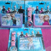 Jam Tangan+Dompet Frozen/ Jam Tangan Frozen/ Jam tangan anak
