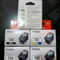 Jual TINTA CANON CL 740 & PG 741 BLACK & COLOR ORIGINAL Murah