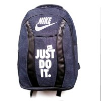 Jual Tas NIKE JUST DO IT _ Ransel Anak Sekolah Denim Kanvas Casual Murah