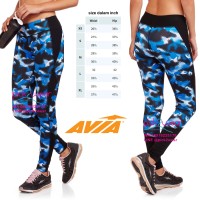 Jual Legging Yoga Zumba Fitness Senam Blue Camo Murah