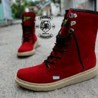 Jual SEPATU WANITA TOURING OUTDOOR LUCU CANTIK TRENDY PICHBOY BOOT Murah
