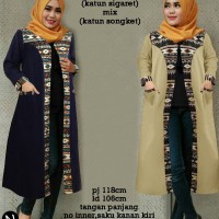 Jual 75100 long vest nurma/vest muslim murah/atasan muslim wanita murah Murah