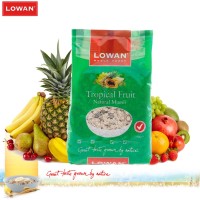 Jual Lowan Tropical Fruit Muesli 500 Gram | Sereal Sarapan Oat Murah