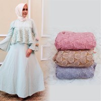 DRESS / GAMIS / BAJU MUSLIMAH BROKAT MODERN