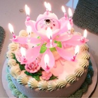 Jual Lilin Bunga Lotus / Musical Candle Murah