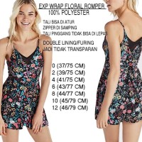 Jual Jumpsuit Branded Waniita - EXPRESS WRAP FLORAL ROMPER Murah