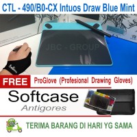 Jual Wacom Intuos Draw Blue Mint atau White Free Softcase dan Anti Gores Murah