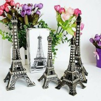 Jual Miniatur menara eiffel dengan hiasan kristal 18cm Murah