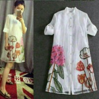 Jual embroidery dress happy Murah