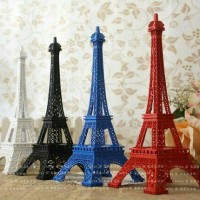 Jual Miniatur menara eiffel dengan cat warna polos 15cm Murah
