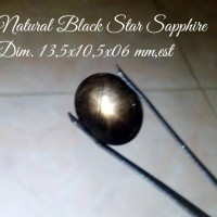 Jual Natural Black Star Sapphire (BM.001.Ls) Murah