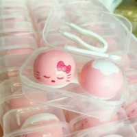 Jual Tempat Penyimpanan Softlens Case Kitty Kecil Box Putih Lucu Murah Murah