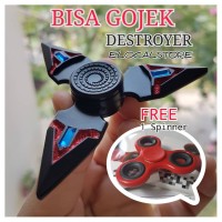 Jual Fidget Spinner New Design Triple Cool Zinc Alloy Crystal Fidget Toys Murah