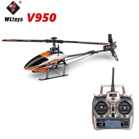 Jual WLTOYS V950 BRUSHLESS 6CH 3D 3-AXIS GYRO 2,4GHZ RC HELICOPTER RTF Murah