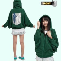 Jual Jaket Wanita SNK Attack On Titan Batwing Model Anime Kostum Cosplay Murah