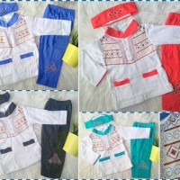 1-3 tahun/ Muslim Anak / Baju Koko Untuk Anak Bayi Bordir