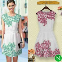 Jual syakira bohemian embroidery dress Murah