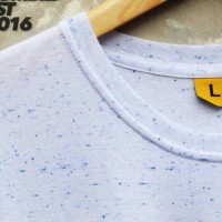 Jual Kaos Cotton Combed 30s White Polkadot Murah