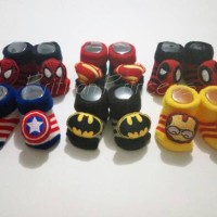 Jual 3D Baby Socks - Kaos Kaki 3D Bayi Superhero - Boy Murah