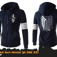 Jual Jaket Sweater Hoodie Anime Attack On Titan 4 Strip Murah