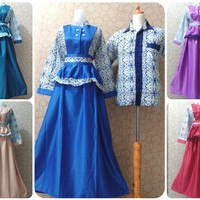 sarimbit gamis couple batik velvet PTRFR