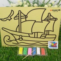 Jual Lukisan Pasir Warna Alat Gambar Anak Painting Set Mainan Edukasi Moody Murah