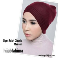 Jual Ciput Rajut Anti Pusing/Ciput Rajut Classic Razha Murah