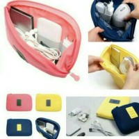 Jual cable pouch organizer / dompet hp , charger ,powerbank ( size L ) Murah