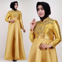 Baju Lebaran Dress dian Pelangi Gold