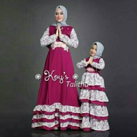 Jual COUPLE MOM N KIDS BAJU GAMIS SET MAXI SYARI'BUSANA MUSLIM IBU & ANAK Murah