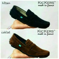 Jual Sepatu Casual Slip On Kickers Suede Pria Wanita // Sepatu Casual Murah Murah