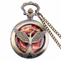 Jual Kalung Jam Pocket Vintage Hunger Games Murah
