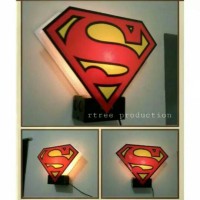 Jual Lampu Hias/Tidur Fiber Superman Murah