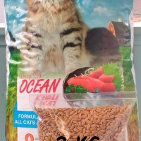 Jual Makanan Kucing / Cat Food SABINA REPACK 2 KG OCEAN FISH Murah